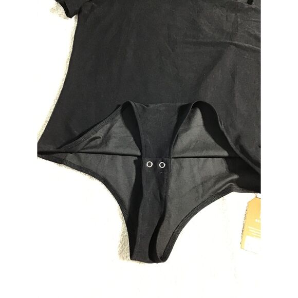 Reoria Black Square Neck Bodysuit XL - Picture 4 of 9